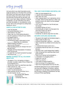 writing prompts handout preview