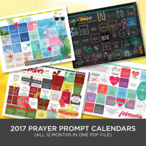 2017 PRAYER PROMPT CALENDARS—Download