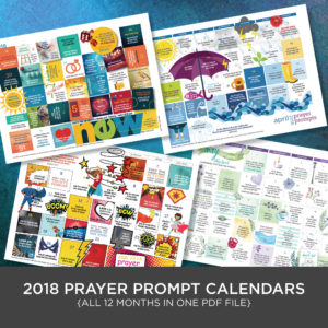 2018 PRAYER PROMPT CALENDARS [digital download]