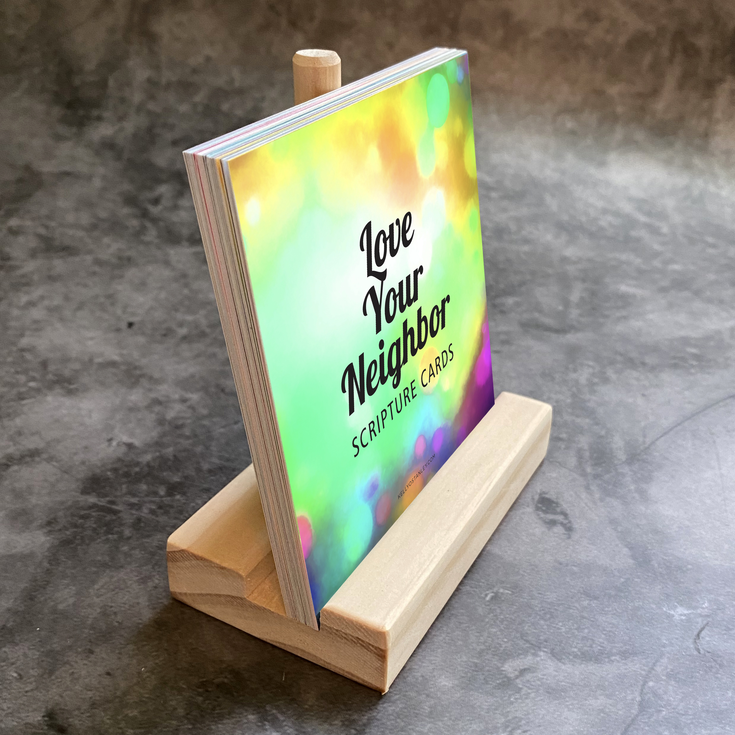 Love Your Neighbor—Scripture Cards with Stand - Image 3