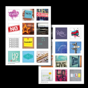 ONE WORD stickers [digital download]