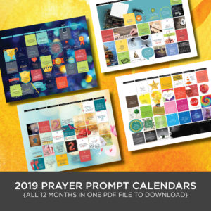2019 Prayer Prompt Calendars [digital download]