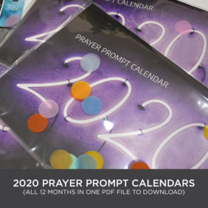 2020 Prayer Prompt Calendars [digital download]