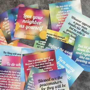 Love Your Neighbor—Scripture Cards with Stand