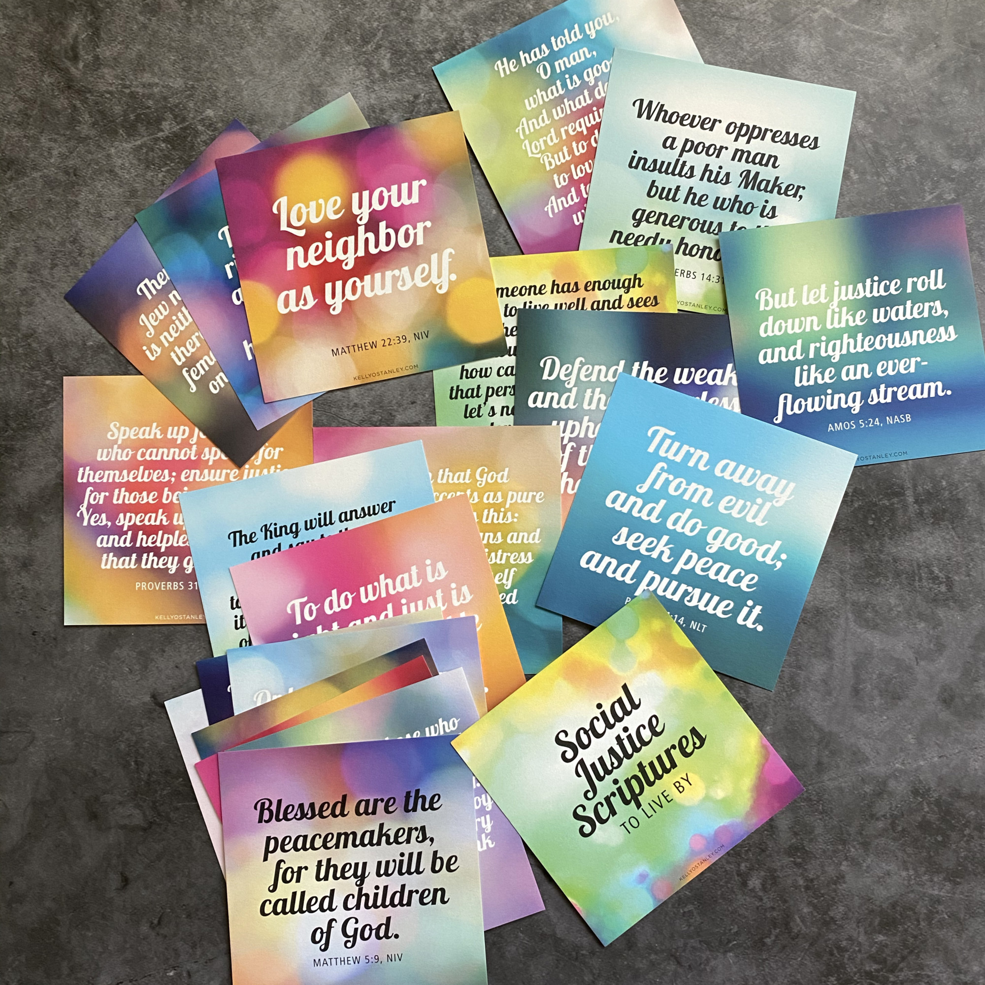 Love Your Neighbor—Scripture Cards with Stand - Image 5