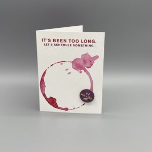 Wine o'clock button card