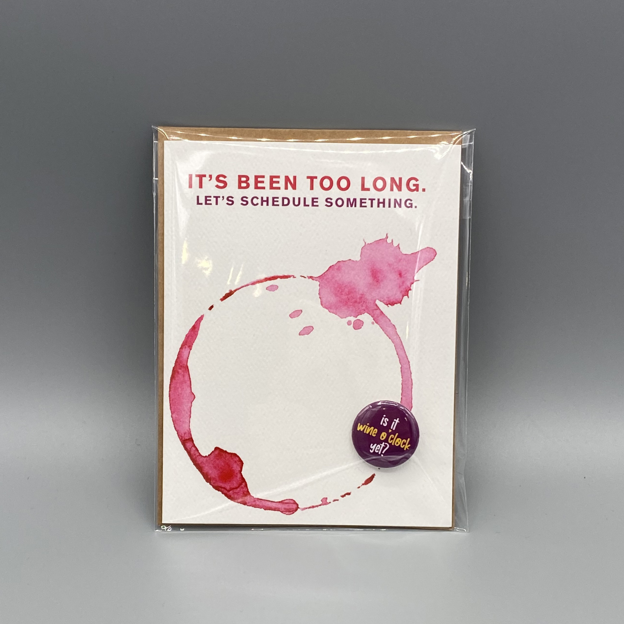Wine o'clock button card - Image 3