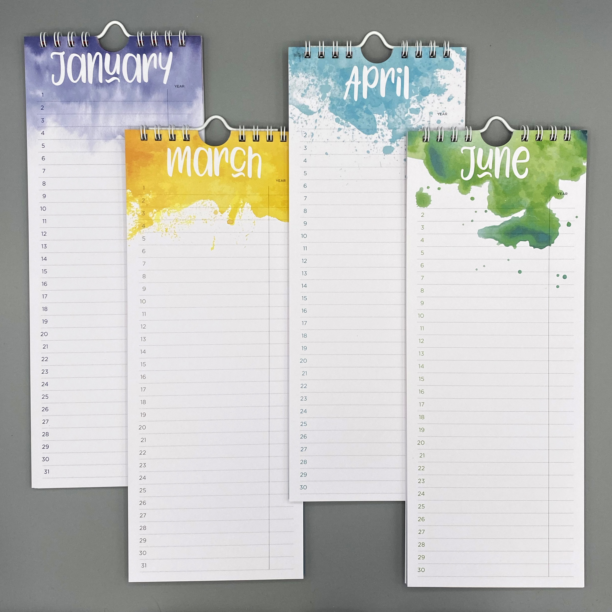 Colorful Celebrations Perpetual Birthday & Anniversary Calendar - Image 2