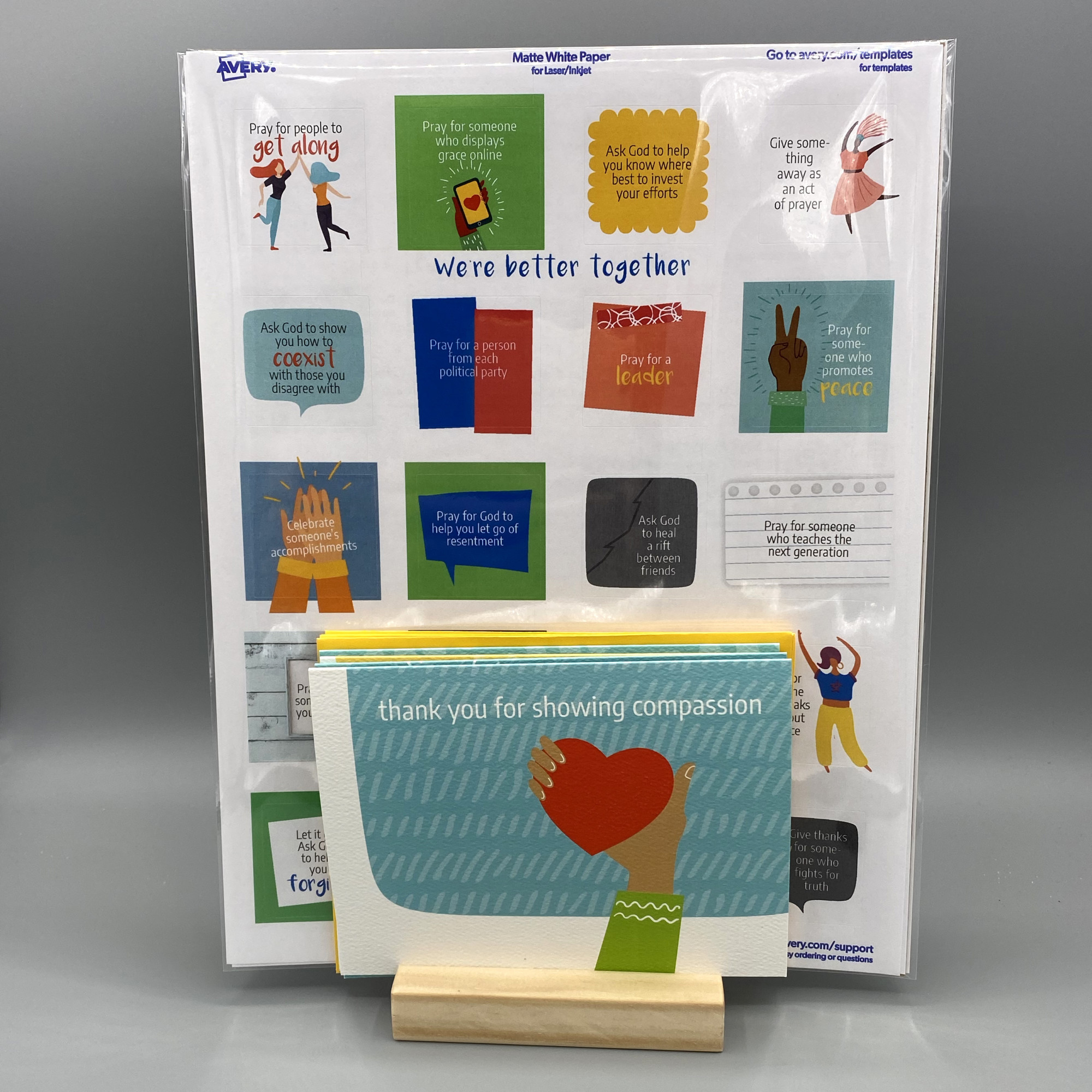 We're Better Together Sticker and Notecard Set