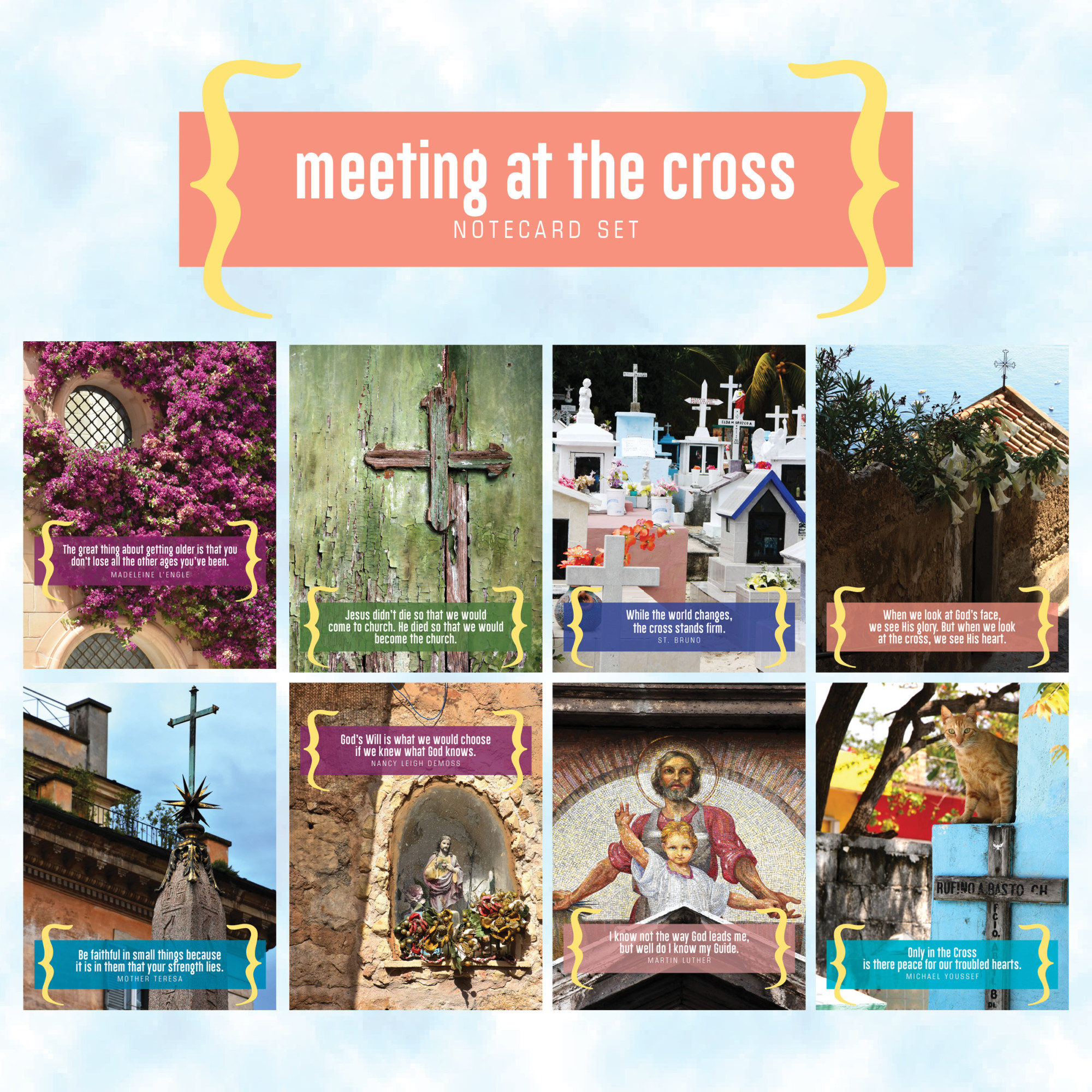 Meeting at the Cross Notecard Set - Image 5