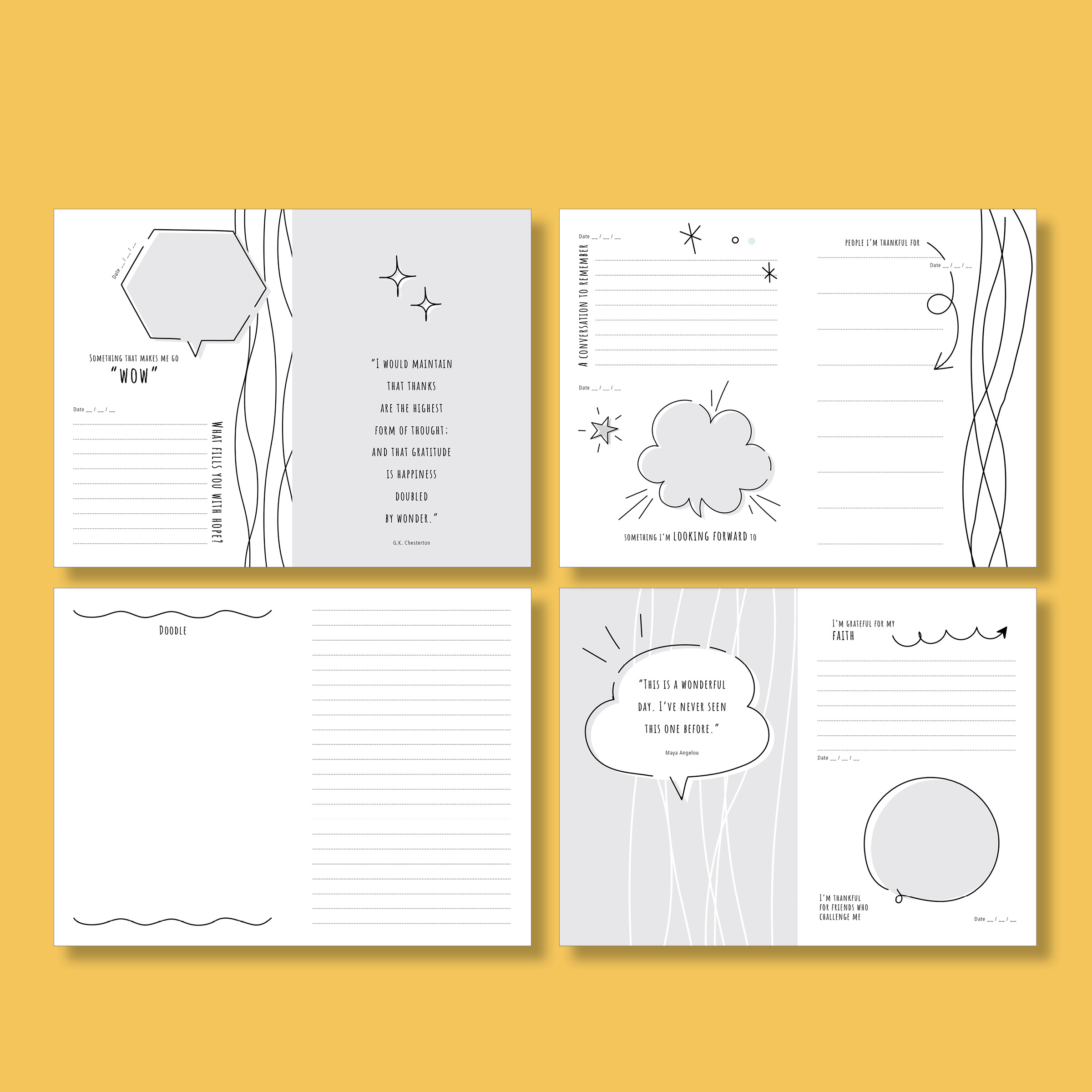 GOT A MINUTE? Gratitude Journal—digital download - Image 2