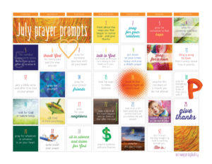 July 2015 prayer prompt preview